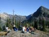 Group discussion on a glacially scoured outcrop